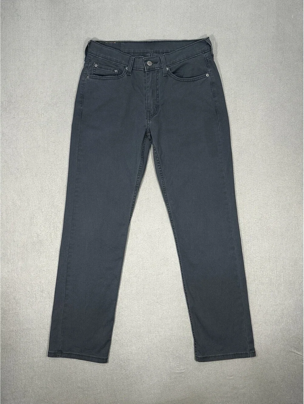 Levi’s 514 Jeans Men’s 30x29.5 Gray Straight Fit Stretch Denim Pants